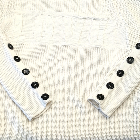 NWOT Mint Velvet Love Slogan Batwing Sweater white size medium - Picture 5 of 15